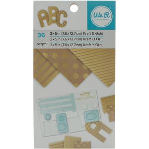 Paper Pad Kraft With Gold Foil