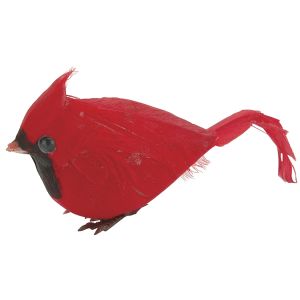 Fat Red Cardinal Bird Christmas Ornament 2.5 Inches