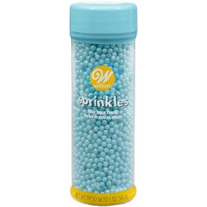Wilton Blue Sugar Pearls Add A Touch Of Elegance With Blue Pearl - 5 Oz