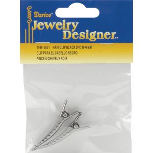 Hair Clips Black 40 mm X 6 mm