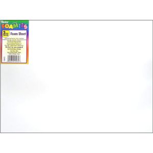 Foam Sheet White 2mm thick 9 X 12 Inches