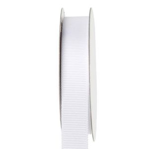 Grosgrain Ribbon White 0.625 Inches X 8 Yards