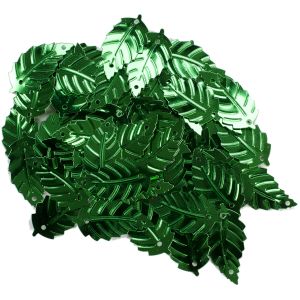 Sequin Leaf Kelly Green 24 ?X 13mm