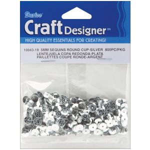 5mm Silver Cup Sequins