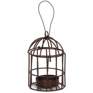 Timeless Miniatures Metal Birdcage with Tealight Holder