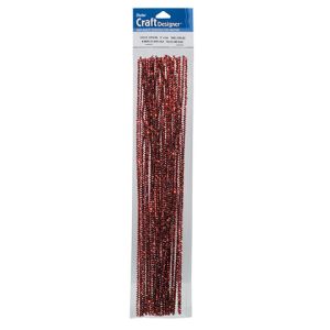 Tinsel Stems 3mm Red