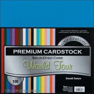 Smooth Cardstock 12 X12 Inches World Tour Assortment