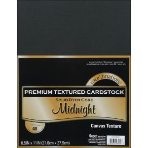 Canvas Cardstock 8.5 X11 Inches Midnight
