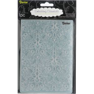 Darice Embossing Folder Background 5 inch X7 inch Damask