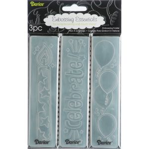 Embossing Folder Borders Set Birthday 1.5 X 5.75 Inches