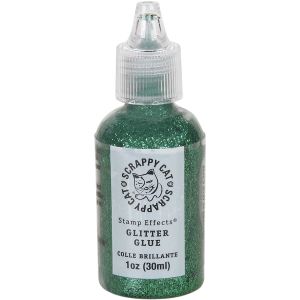 Scrappy Cat Glitter Glue 30ml Green