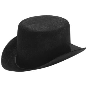 Stiffened Felt Top Hat 5.5 Inches Black