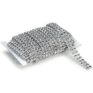 Bling On A Roll 3mm X 5Yards 2 Rows Silver