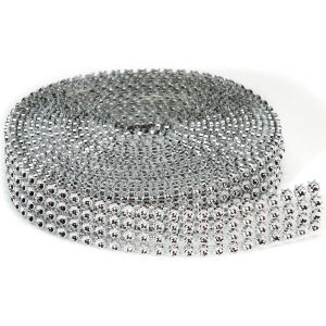 Bling on A Roll 3mmX3yd 4 Rows Silver
