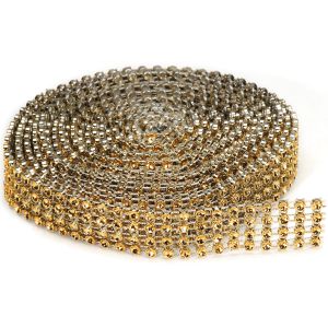 Bling On A Roll 3mm X 3Yards 4 Rows Gold