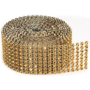 Bling on A Roll 3mmX2yd 8 Rows Gold