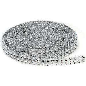 Bling On A Roll 4mm X 5Yards 2 Rows Silver