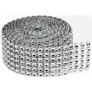 Bling on A Roll 4mmX2yd 6 Rows Silver