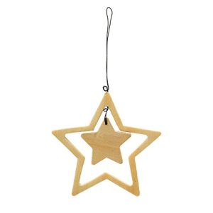 4 x 4 Inches Unfinished double hanging Heart