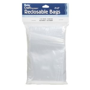 Darice Empty Storage Bags Craft Designer Recloseable 4 inch x 5 inch 100pc
