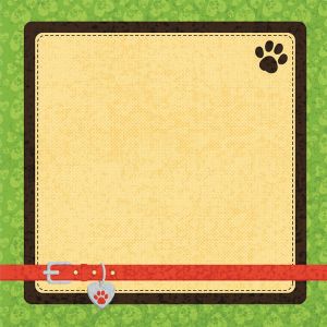 Scrapbook Paper 3D Pet 12 X 12 Inches