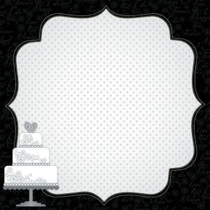 Scrapbook Paper 3D Design Wedding 12 X 12 Inches