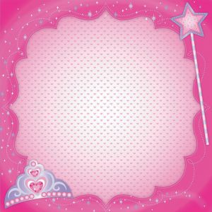 Scrapbook Paper 3D Princess 12 X 12 Inches