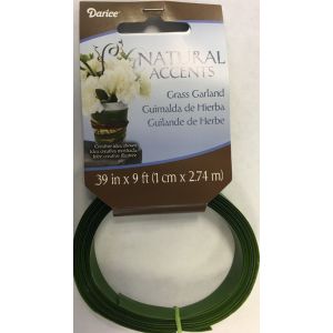 Floral Grass Garland Green 1 Cm X 9 Feet