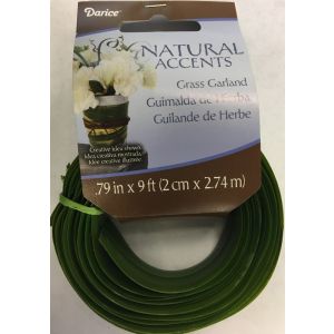 Floral Grass Garland Green 2 Cm X 9 Feet