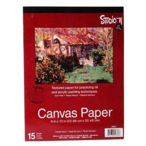 Studio 71 Canvas Paper Pad Heavy Weight Medium Surface 9X12 Inches