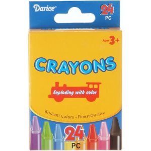 Darice Crayons 24 Colors Crayons Assorted