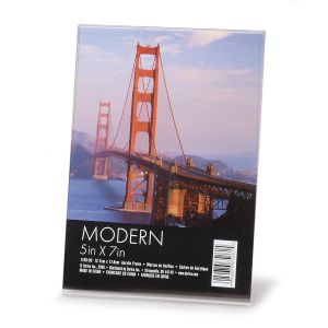 L Shape Frame Vertical Clear 5 X 7 Inches