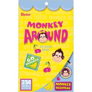 Velvet Sticker Book Monkey Around