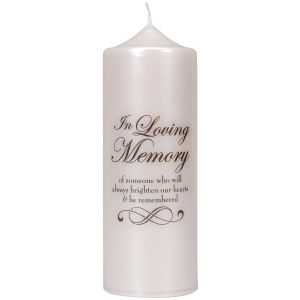 In Loving Memory Candle Decal 3 x 3.5 Inches