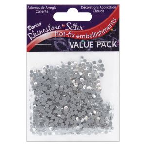 Darice 1000 Piece Crystal Hot Fix Glass Stones 3mm