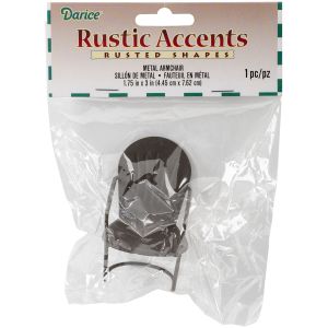 Timeless Miniatures Metal Rustic Armchair