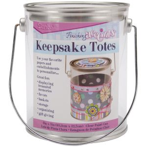Keepsake Totes Paint Can with Handle 4 X 5 Inches