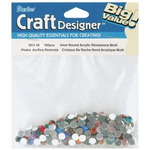 Rhinestones Round 5 mm Multi