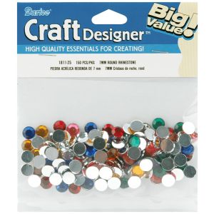 Rhinestones Round 7 mm Multi