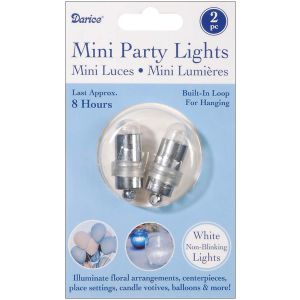 Darice VL136 Non Blink Lites 5 Inch by 1.25 Inch 2 Piece White