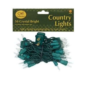 DecoLights Light Set Bulbs 14.5 foot Green Cord