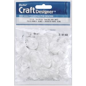 Curly Doll Hair 0.5 oz White