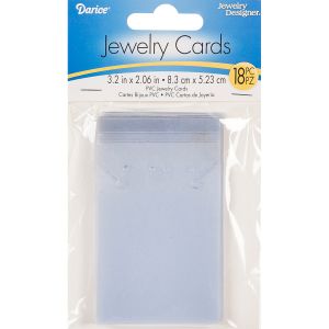 Jewelry Cards 3.13 X 2.06 Inches White PVC
