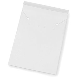 Jewelry Cards 3.13 X 2.06 Inches White PVC