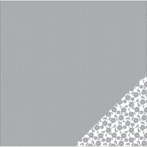 Basics Double Sided Cardstock 12 X12 Gray Tiny Dot