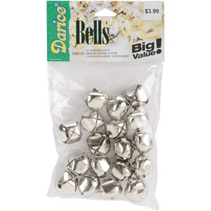 Jingle Bells Silver 0.875 Inch