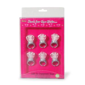 Just For The Girls Ledlight Emitting Diode Engagement Ring 1.75 6 Piece Silver