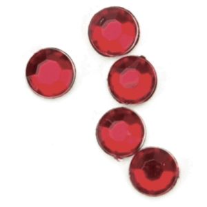 Round Rhinestones Embellishment 5mm Ruby
