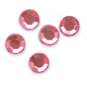 Round Rhinestones Embellishment 5mm Pink