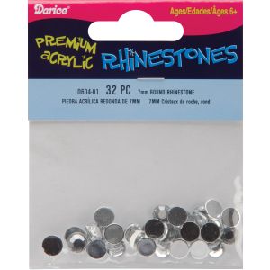 Round Rhinestones Embellishment 7mm Crystal